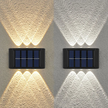 6LED Solar Wall Light – Outdoor Garden Lamp